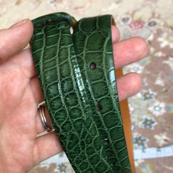 Ralph Lauren Purple Label Alligator Belt - Picture 3 of 13